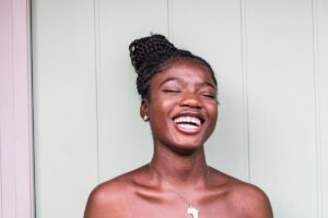 laughing woman